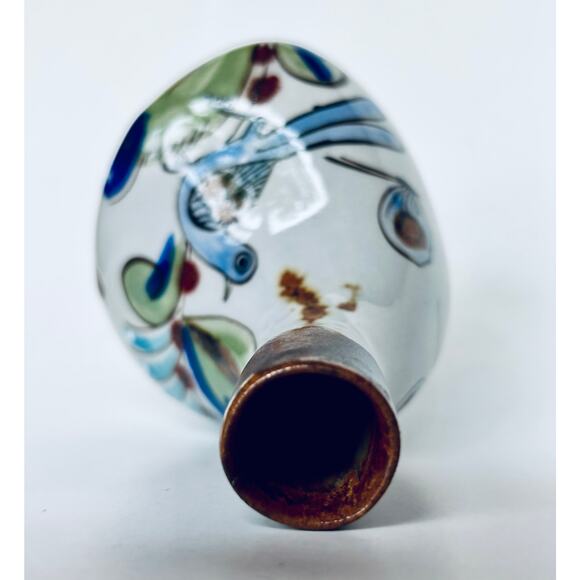 Vintage Ken Edwards El Palomar Tonala Bud Vase Mexican Pottery Scorpion Signed - Picture 5 of 7